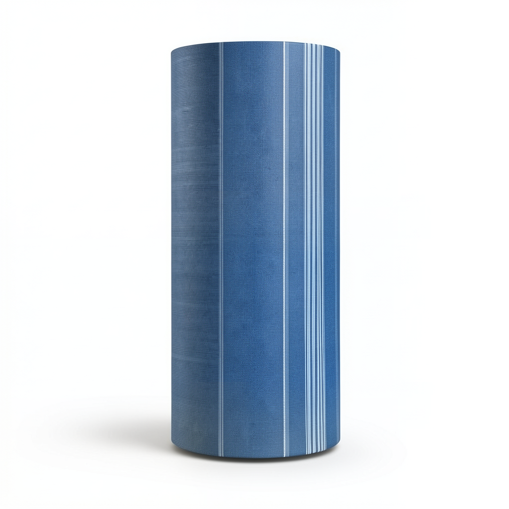 Italian Wallpaper Striped Design Blue Color, Size 10m x 0.73m, Model 125035