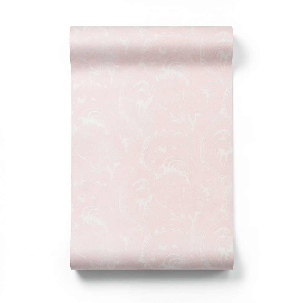 Patterned Wall Decoration 10 m x 0.53 m Pale Pink, Model 18381