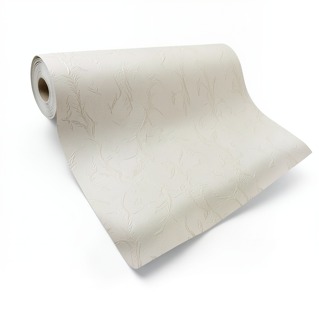 Wall Decoration Patterned Design 10 m x 0.73 m Light Beige