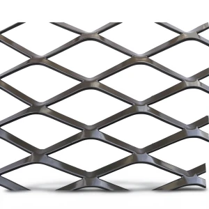 Hot Rolled Black Steel Expanded Metal Mesh Thickness 3.8 mm Width 1.22 m Length 1 m