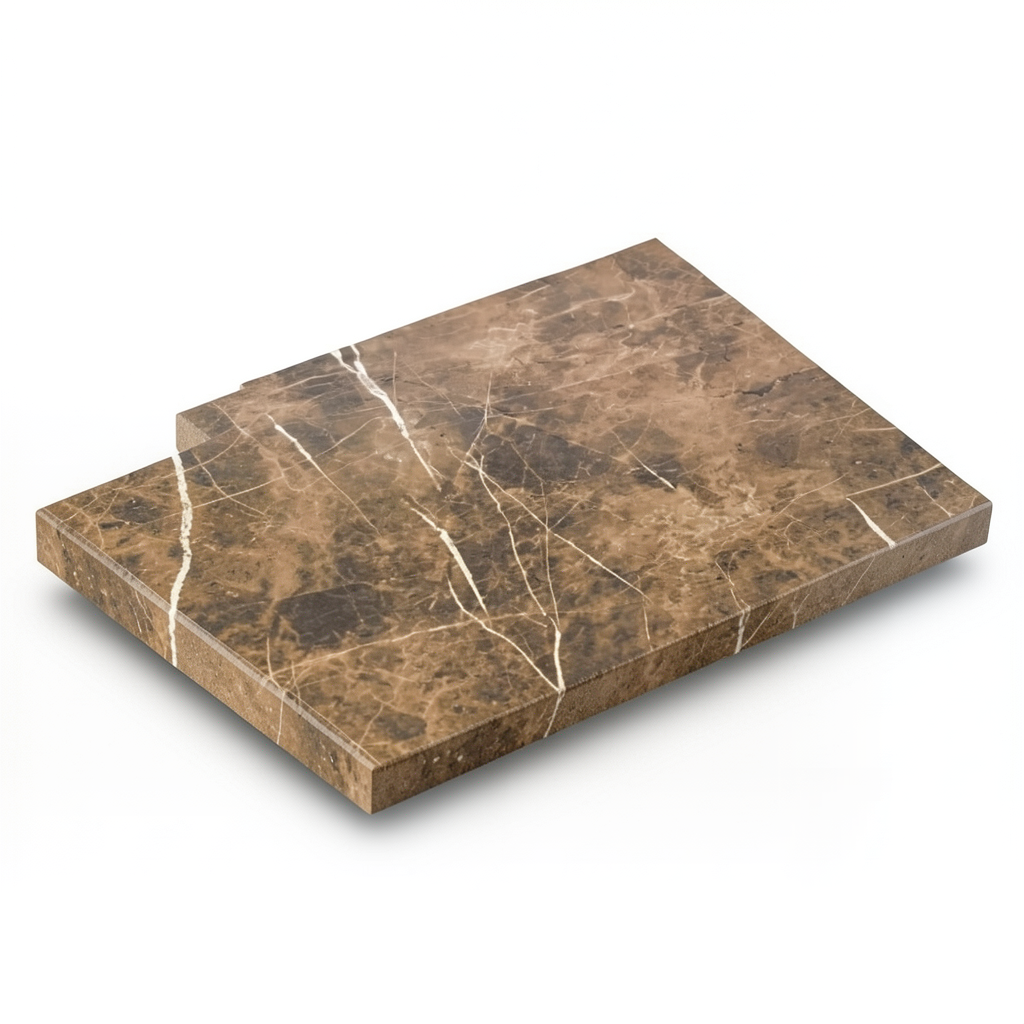 Rectangular Porcelain Floors 11 mm Thickness, 90x45 cm, Emperador Color, Amore Design