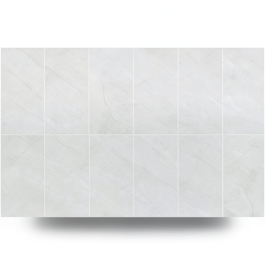 Porcelain Floor Tiles 60x120 cm, Light Grey, Parma Model