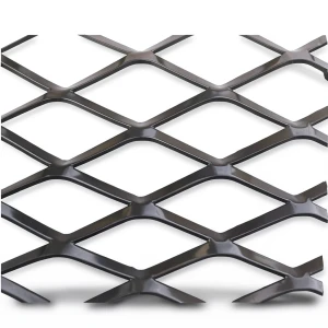 Hot Rolled Black Steel Expanded Metal Mesh Thickness 4.8 mm Width 1.22 M Length 2 M