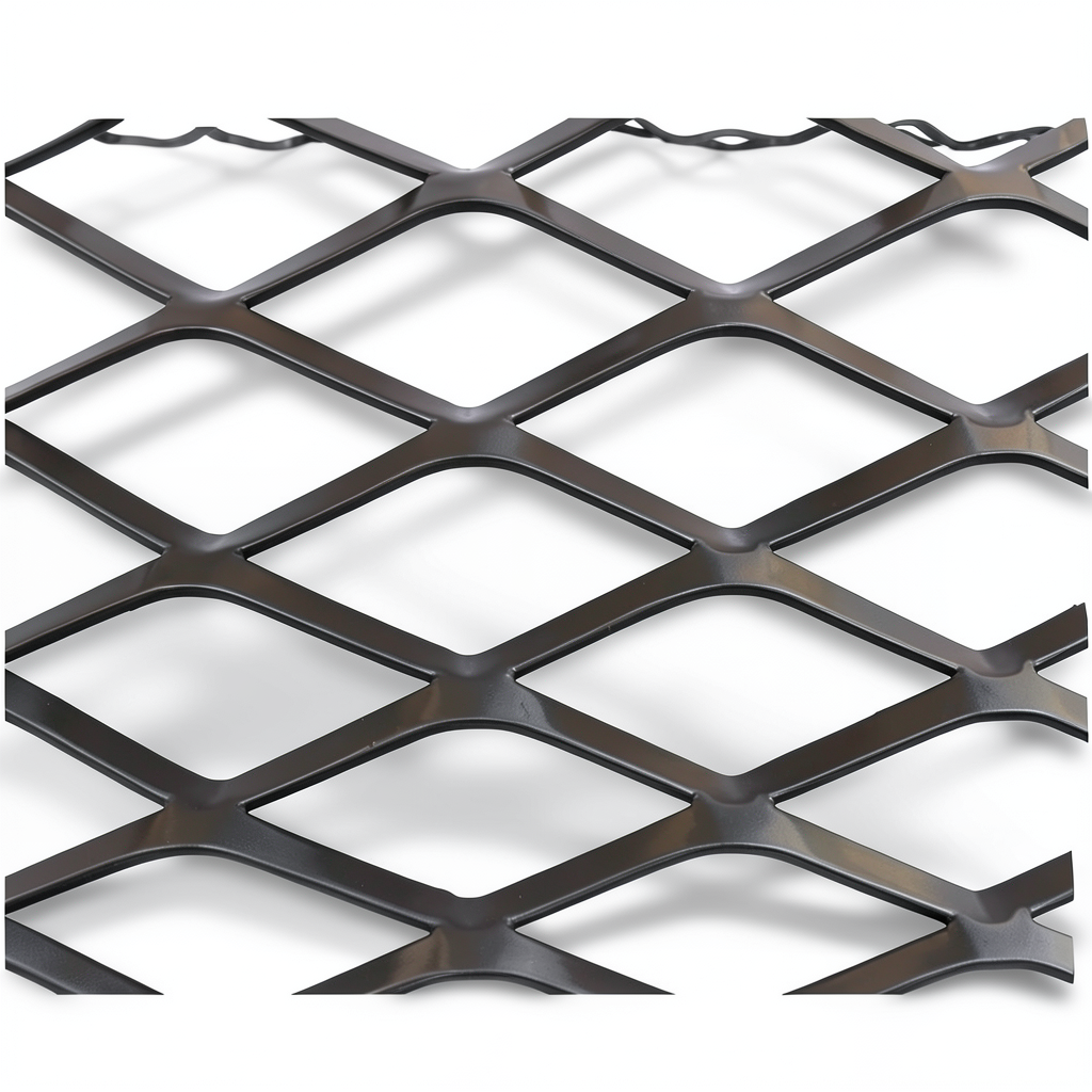 Hot Rolled (Black) Steel Expanded Metal Mesh Thickness 4.8 mm Width 1.22 M Length 3 M