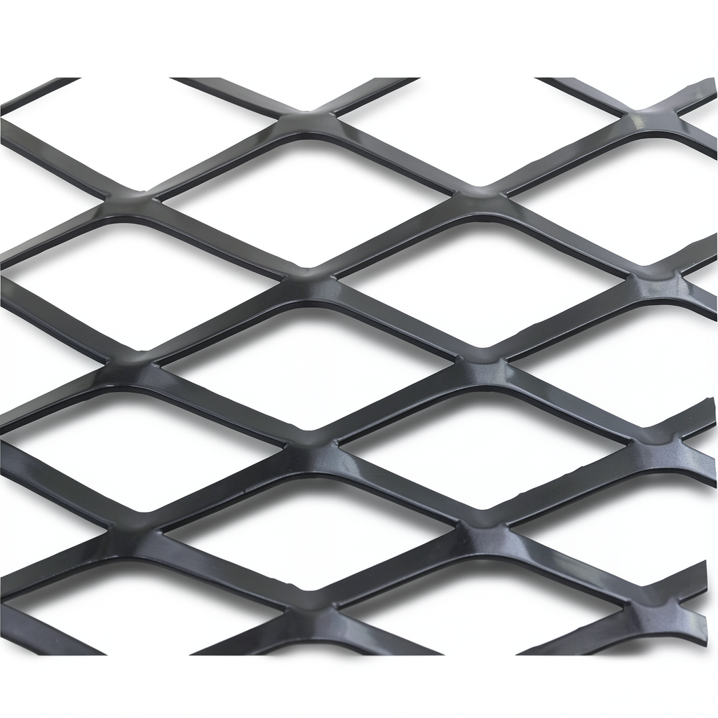 Hot Rolled Black Steel Expanded Metal Mesh Thickness 6 mm Width 1.22 m Length 2 m