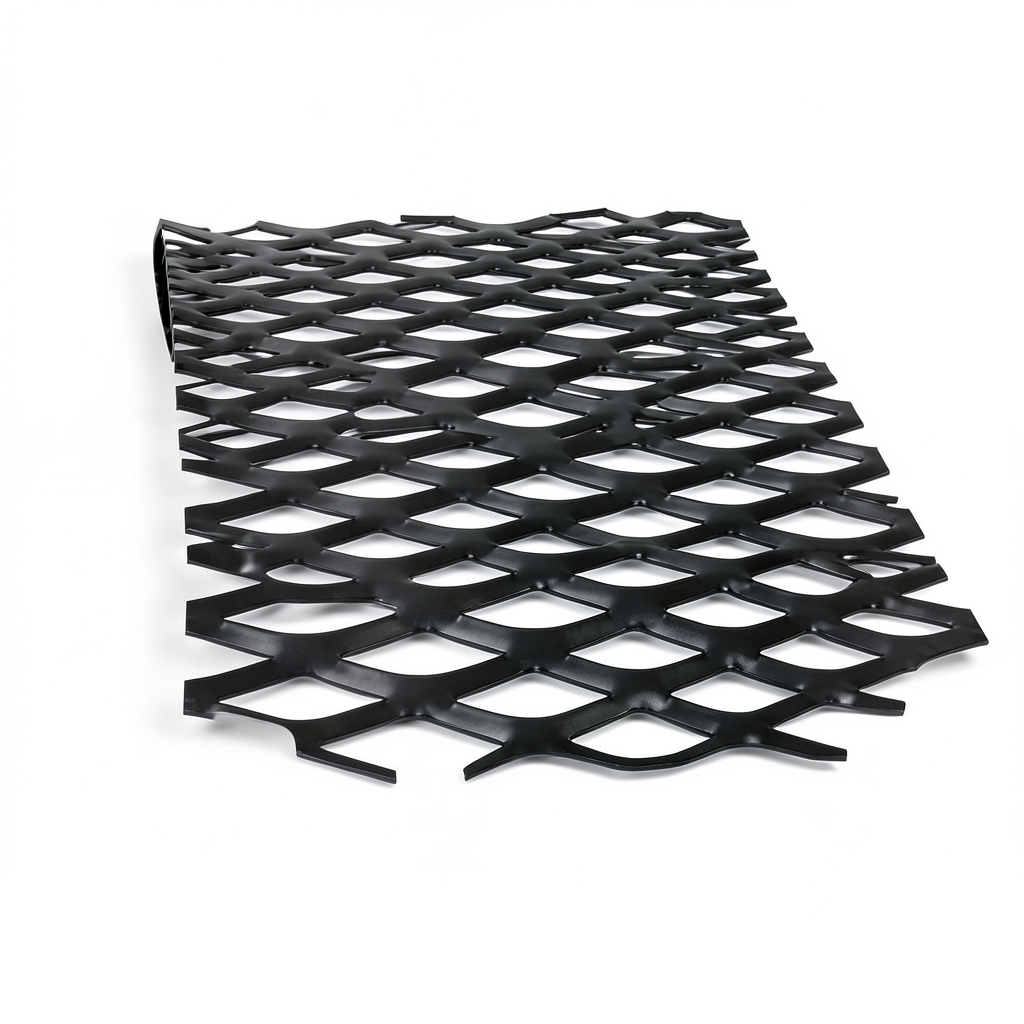 Hot Rolled Black Steel Expanded Metal Mesh Thickness 6 mm Width 2.44 m Length 7 m