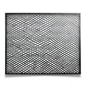 Hot Rolled Black Steel Expanded Metal Mesh Thickness 1.2 mm Width 1.22 m Length 1 m