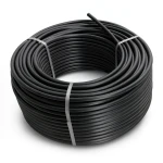 HDPE Polyethylene Coil Pipe Nominal Pressure 6 Bar PE 80 Size 50 mm SDR 22 Black