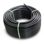 HDPE Polyethylene Plastic Coil Pipe 6 Bar Pressure PE 80, 75 mm Outer Diameter SDR 22 Black