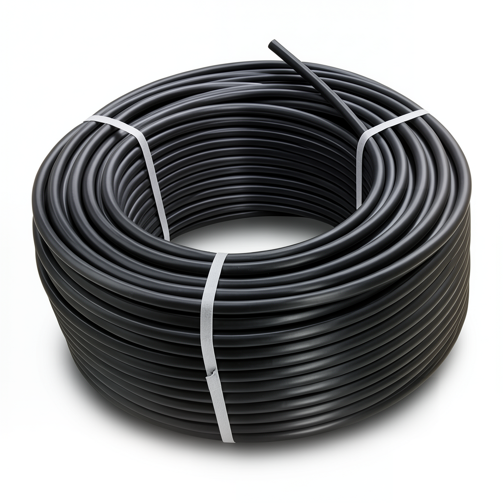 لفة أنابيب HDPE ضغط 16 بار [PE 80] قطر خارجي 125 مم SDR 9 لون أسود