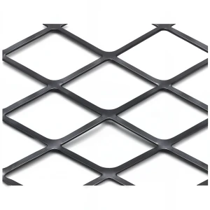 Hot Rolled Black Steel Expanded Metal Mesh Thickness 1.2 mm Width 1.22 m Length 3 m