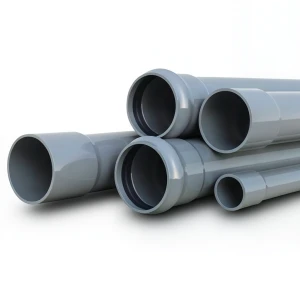 أنابيب UPVC جدول 80 مقاس ¼ 1 إنش سمك 4.9 مم لون رمادي