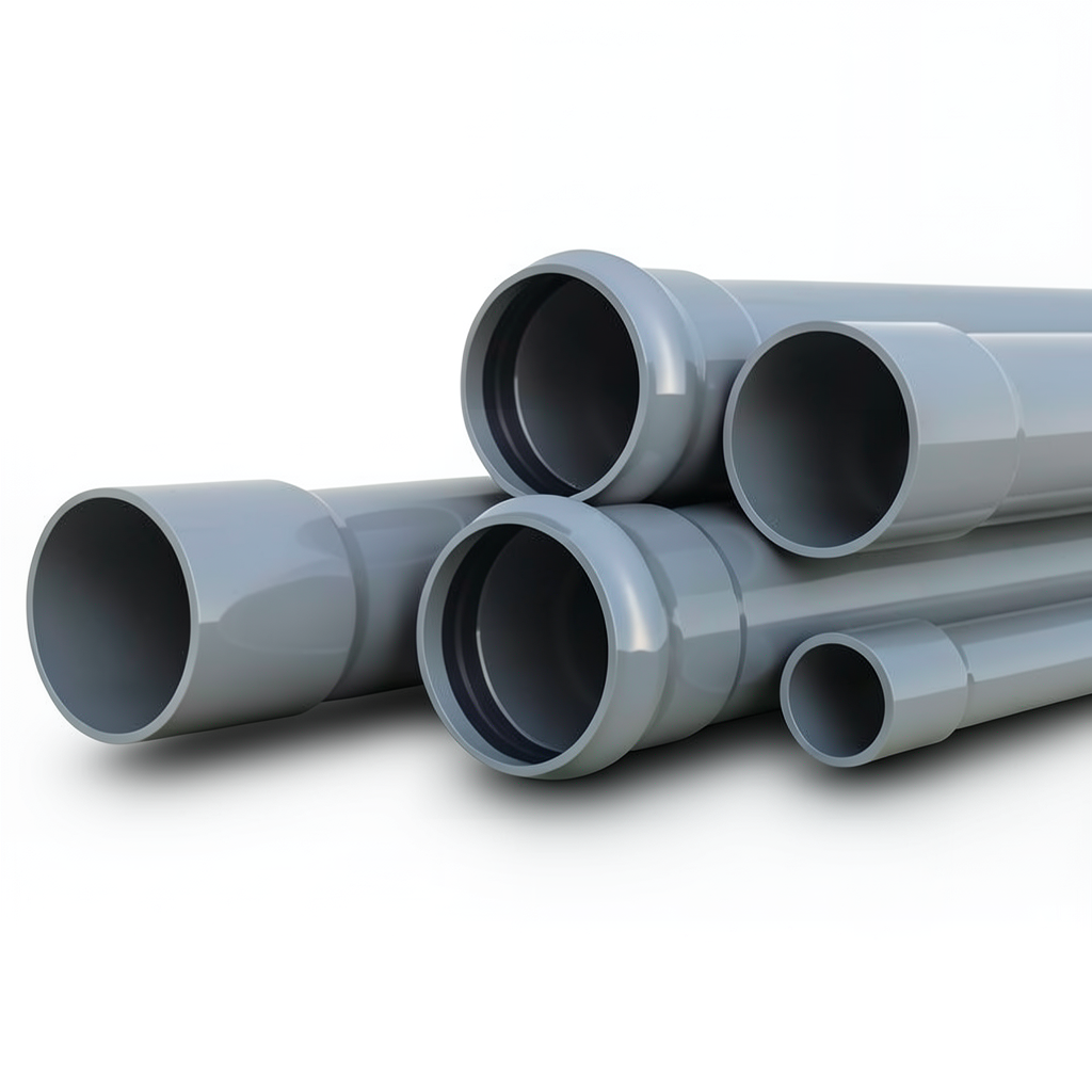 UPVC Pipes Schedule 80 Size 1 ¼ inch Thickness 4.9 mm Gray