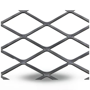 Hot Rolled Black Steel Expanded Metal Mesh Thickness 1.4 mm Width 1.22 m Length 2 m