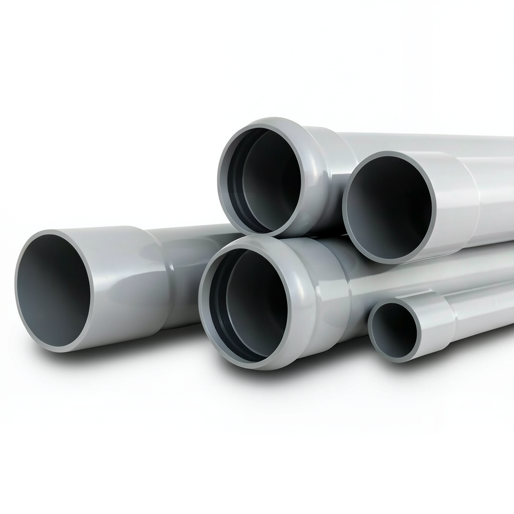 أنابيب UPVC بلاسكو جدول 80 مقاس 1½ إنش سمك 5.1 مم لون رمادي