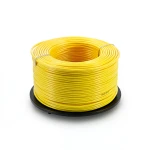 لفة سلك امريكي AWM نحاس مجدول 600 فولت 2 AWG معزول PVC لون أصفر 500 قدم | شركة الفنار