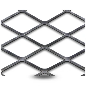 Hot Rolled Steel Expanded Metal Mesh 1.5 mm Thickness 1.22x1 m Black