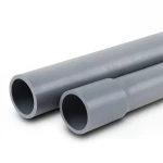 انابيب UPVC لانظمة الصرف الصحي 90 مم قطر خارجي، 3.5 مم سمك، ضغط 8 بار، لون رمادي