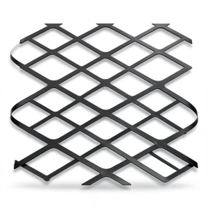 Hot Rolled Black Steel Expanded Metal Mesh Thickness 1.5 mm Width 1.22 m Length 2 m