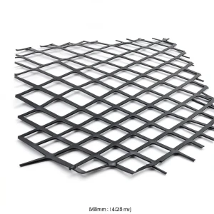 Hot Rolled Black Steel Expanded Metal Mesh Thickness 4.8 mm Width 1.22 M Length 5 M