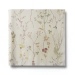 Wall Decoration Leaf-Patterned Design 10m x 0.53m Beige, Model 221340