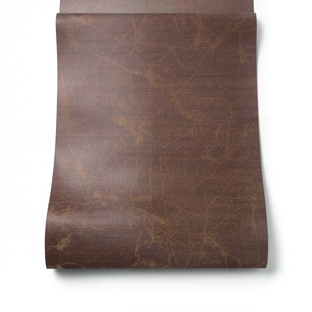 Italian Wallpaper Patterned Design Brown Color, Size 10m x 0.73m, Model 125040