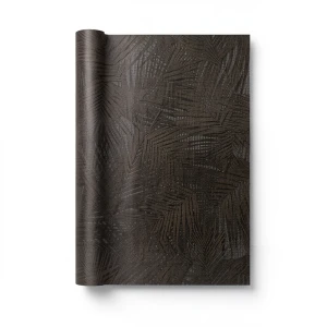 Italian Wallpaper 10m x 0.73m Dark Brown, Model 44862