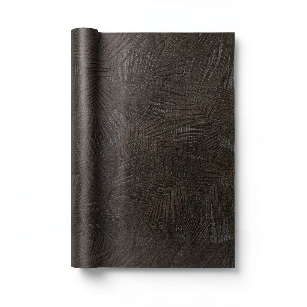 ورق جدران ايطالي 10 م × 0.73 م لون بني داكن، موديل 44862