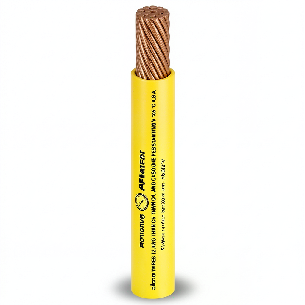 Stranded Copper AWM American Wire 600V 12 AWG PVC Insulation Yellow 500 feet | Al Fanar