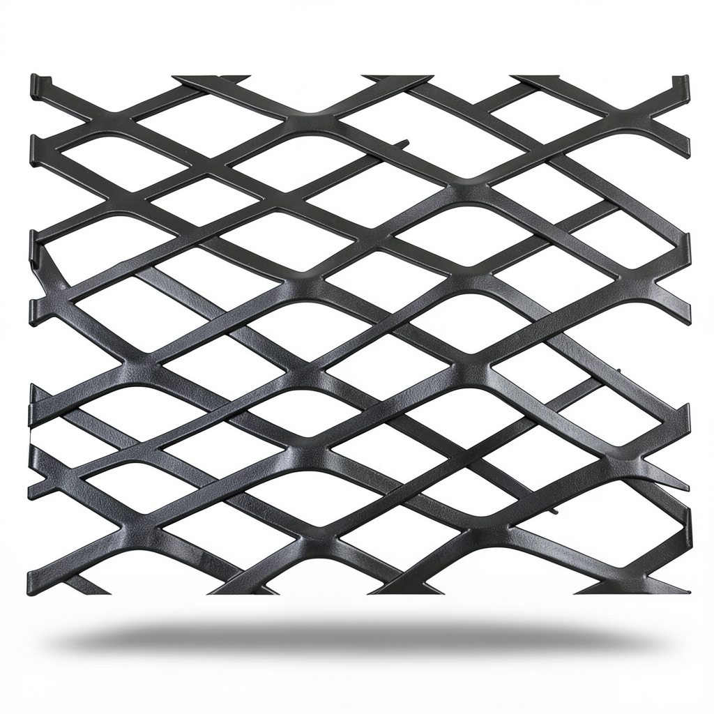 Hot Rolled Black Steel Expanded Metal Mesh Thickness 3.8 mm Width 1.22 m Length 7 m