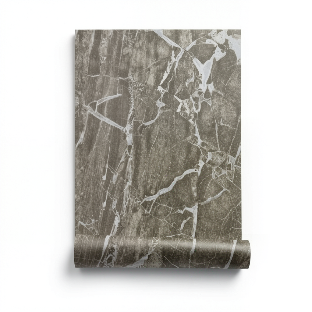 Marble Wall Decoration Dark Beige, 10m x 1.06m, Model 84605