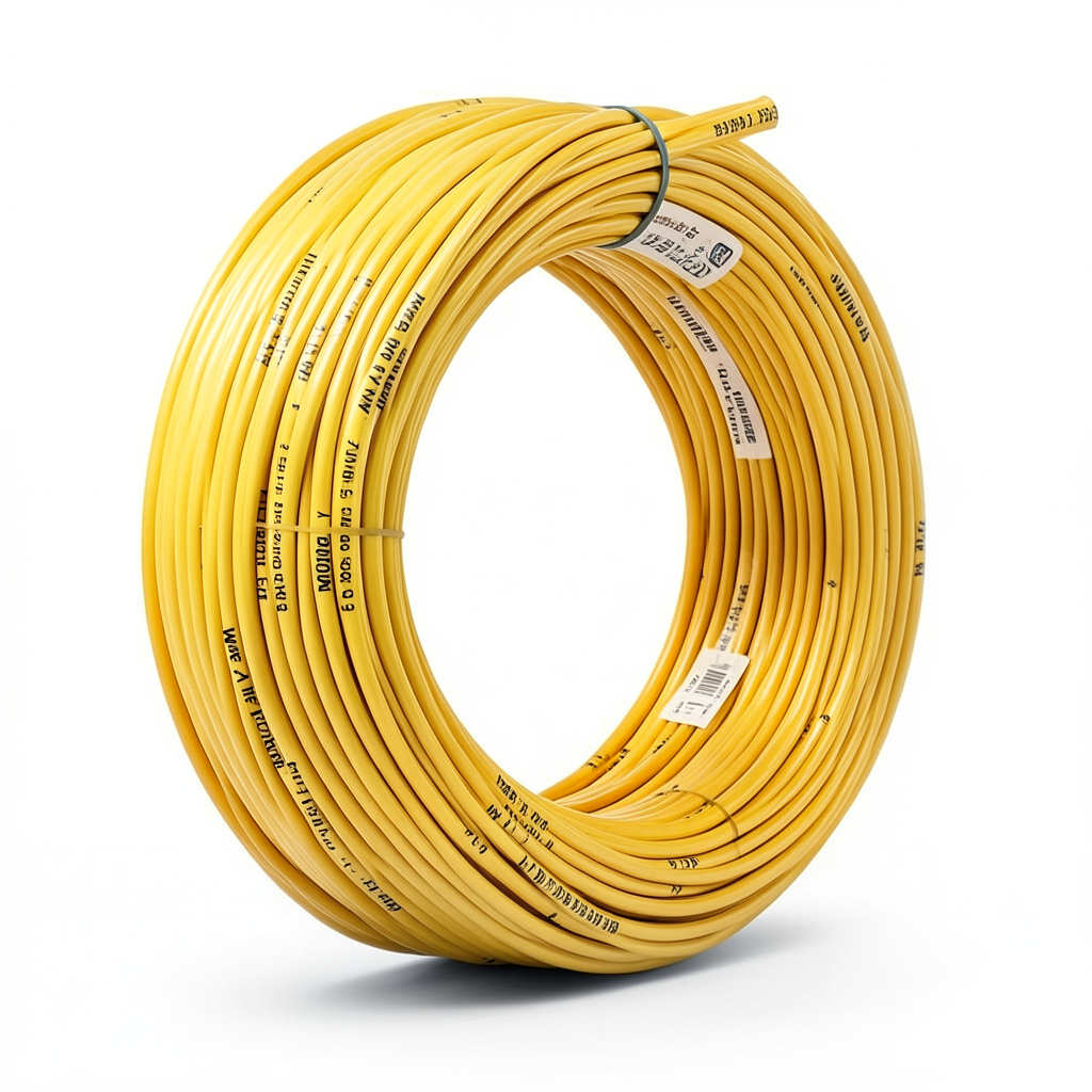 Stranded Copper AWM American Electric Wire 600V 6 AWG PVC Insulated Yellow 500ft Coil | Al Fanar