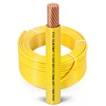 Stranded Copper AWM Wire 600V 1/0 AWG PVC Insulation Yellow 500ft Coil | Al Fanar
