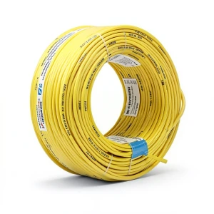 لفة سلك كهرباء امريكي AWM نحاس مجدول 600 فولت 4/0 AWG معزول PVC لون أصفر 500 قدم | شركة الفنار