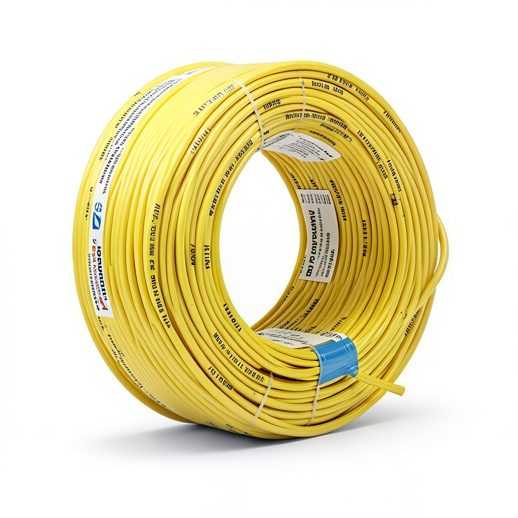 لفة سلك كهرباء امريكي AWM نحاس مجدول 600 فولت 4/0 AWG معزول PVC لون أصفر 500 قدم | شركة الفنار