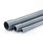مواسير UPVC ضغط 4 بار مقاس 250 مم سمك 4.9 مم لون رمادي