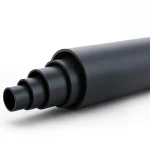 مواسير بلاستيك HDPE ضغط 4 بار PE 80، قطر خارجي 450 مم، SDR 33، لون أسود