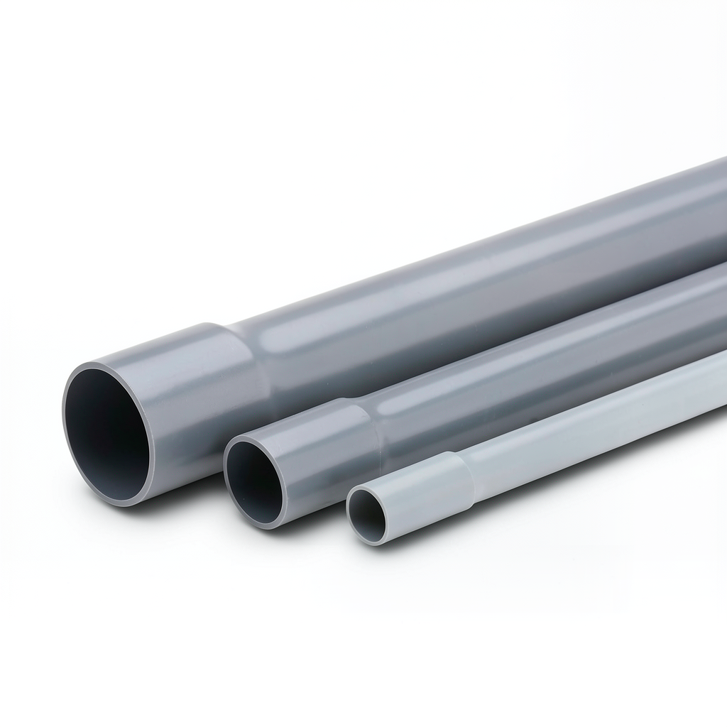 UPVC Plastic Pipe PN 10 Bar 32 mm OD 1.8 mm Thickness Gray