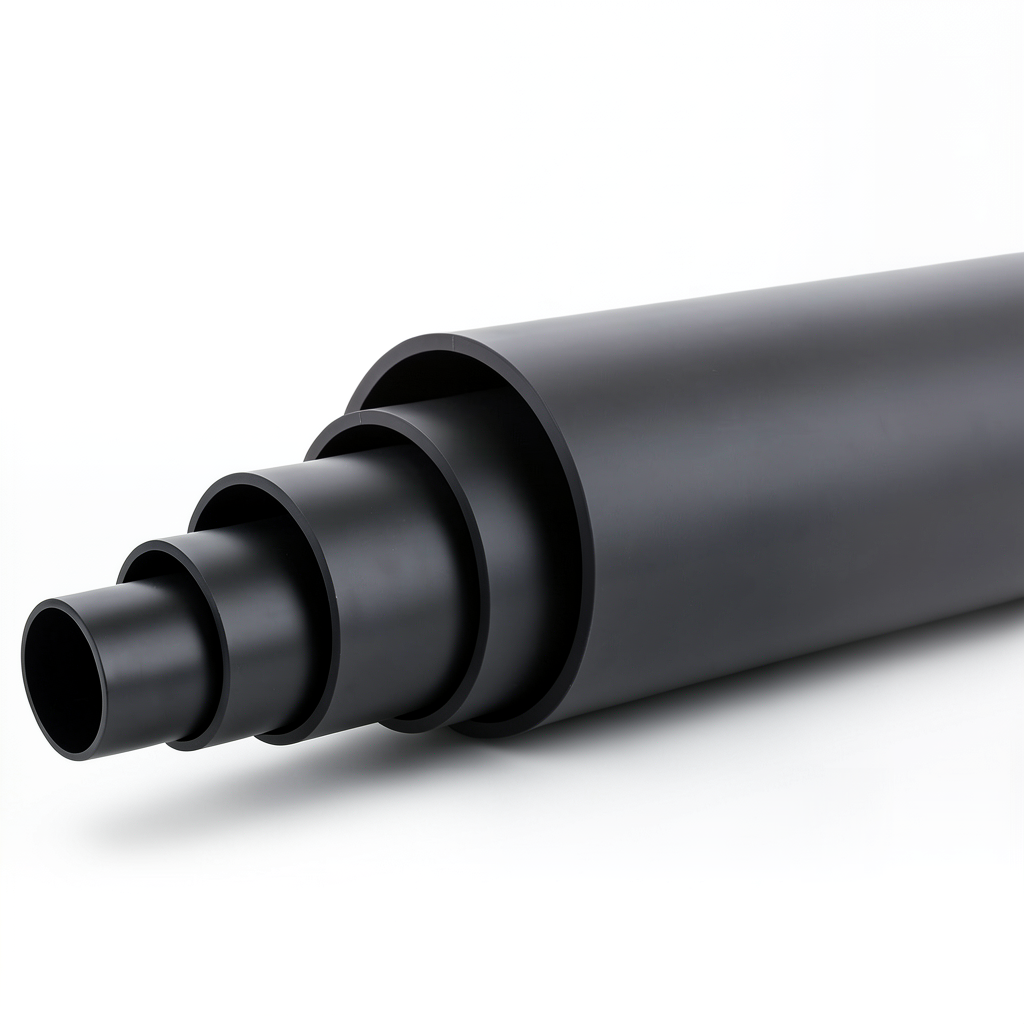 أنابيب بلاستيك HDPE ضغط 4 بار PE 80 قطر خارجي 315 مم SDR 33 لون أسود