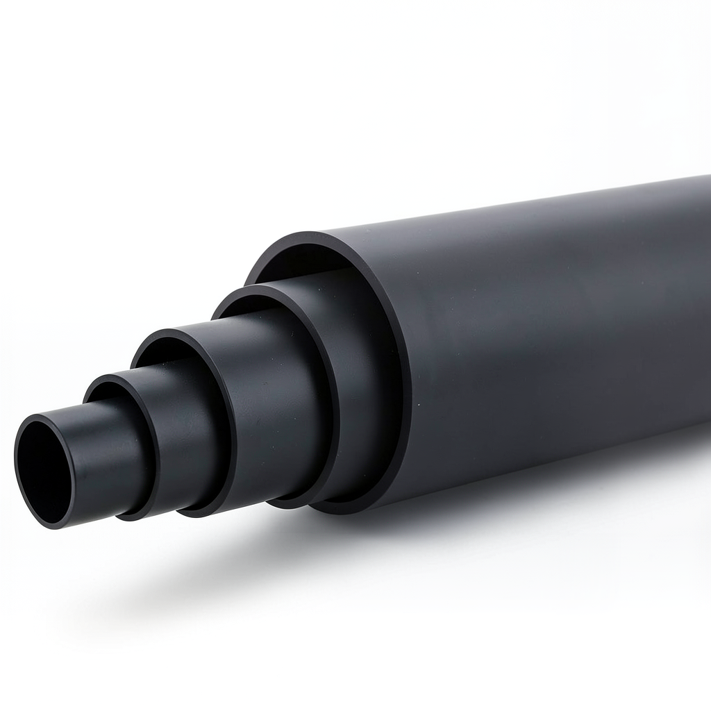 أنابيب HDPE ضغط 4 بار PE 80 قطر خارجي 400 مم SDR 33 لون أسود