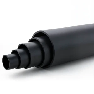 HDPE Polyethylene Pipe Nominal Pressure 4 Bar PE 80 560 mm SDR 33 Black