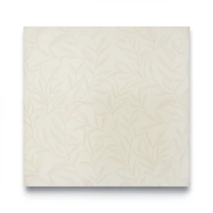 Wall Decoration Leaf-Patterned Design 10m x 0.53m Pale Beige