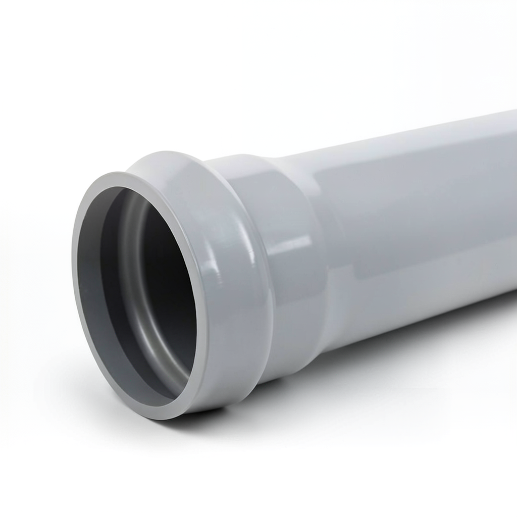 UPVC Pipe Class 3 Outside Diameter 450 mm Thickness 13.2 mm Grey Color