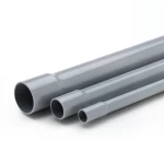انابيب UPVC ضغط 10 بار قطر خارجي 25 مم سماكة 1.5 مم لون رمادي