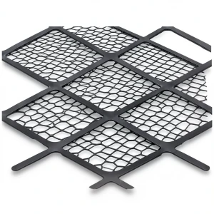 Hot Rolled Steel Expanded Metal Mesh Thickness 1.7 mm Width 1.22 m Length 3 m, Black