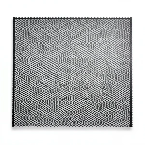 Hot Rolled Steel Expanded Metal Mesh Thickness 1.8 mm Width 1.22 m Length 3 m, Black