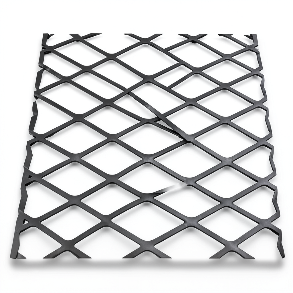 Hot Rolled Black Steel Expanded Metal Mesh Thickness 1.8 mm Width 1.22 M Length 4 M