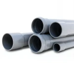 UPVC Pipes Nominal Pressure 6 Bar Outside Diameter 63 mm Thickness 1.9 mm Gray