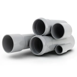 UPVC Pipes Nominal Pressure 6 Bar Outer Diameter 200 mm Thickness 5.9 mm Gray