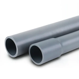 انابيب UPVC لانظمة الصرف الصحي ضغط 10 بار قطر خارجي 40 مم سمك 1.9 مم لون رمادي